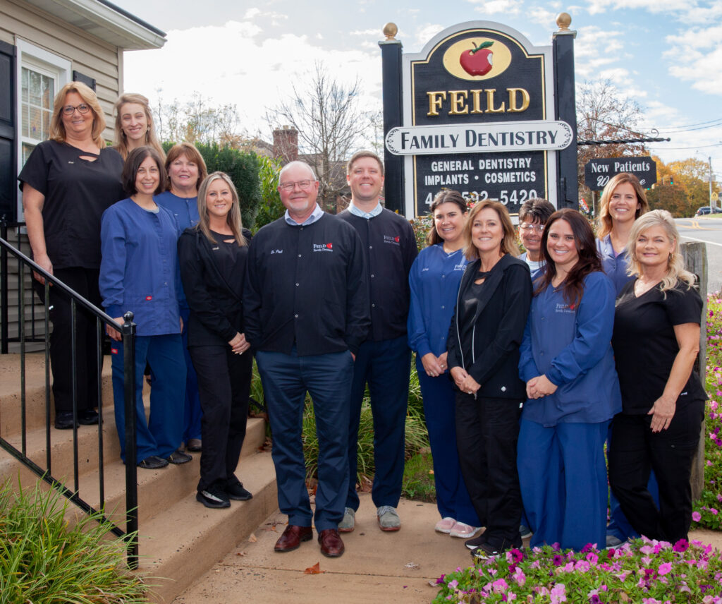 Feild Family Dentistry Staff on Steps